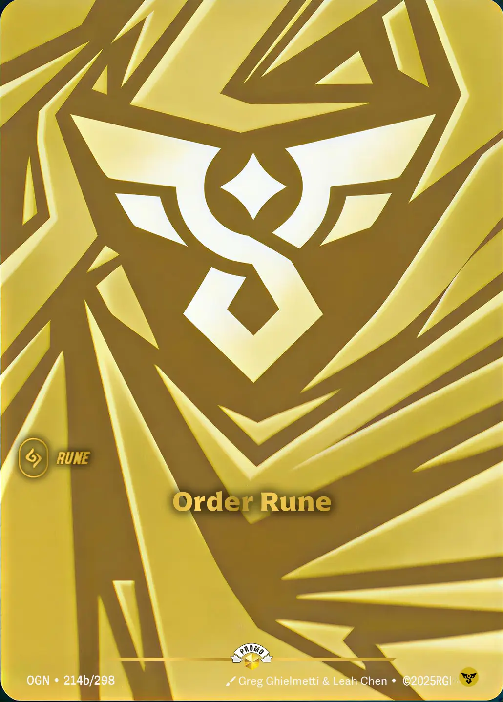 Order Rune - OGN-214b - Promotional Cards - Riftbound card